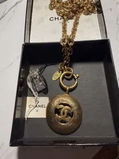 CHANEL ヴィンテージ 90s CCロゴ チェーン ネックレス