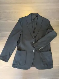 【美品】ユニクロ感動ジャケットリラックスフィット211-474560ブラックS