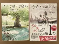 「余命3000文字 」村崎 羯諦 「青くて痛くて脆い」住野よる 文庫本