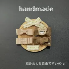ハンドメイド ベビー・キッズヘアクリップ 6点セット