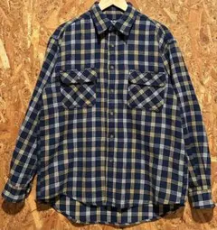 オールド ユニクロ ネルシャツ チェック ネイビー M