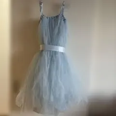 子供 ドレス 水色 ブルー 発表会 結婚式 130cm