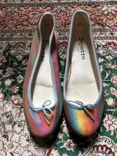 repetto レペット シルバー グリッター バレエシューズ 40 26センチ