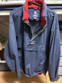 CHAPS ネイビー レッド ナイロンジャケット