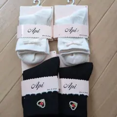 キッズ靴下 4足セット 16-21cm　くつ下　女児　ソックス