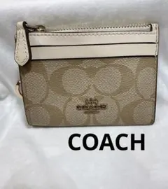 COACH定期入れ　コーチカードケース　コーチコインケース