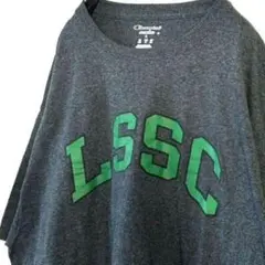 チャンピオン LSSC ロゴ Tシャツ L グレー 灰色 古着