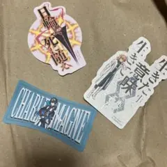 FGO モバイルステッカー　ロマニ　シークレット　カルナ　シャルルマーニュ
