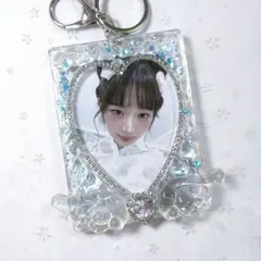 天使 羽 ラメ トレカ ケース デコ トレカキーホルダー キルティング レジン