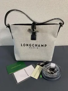 LONGCHAMP ホワイトロンシャンル プリアージュ ネオ ハンドバッグ S