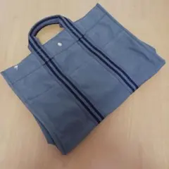 HERMES エルメス フールトゥ トートバッグ キャンバス　グレーのサムネイル