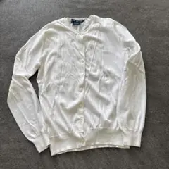RALPH LAUREN コットン カーディガン ホワイト Mのサムネイル