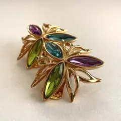 marquise bijoux gold earrings vintage