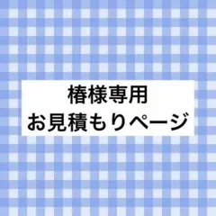椿様 お見積もりページ