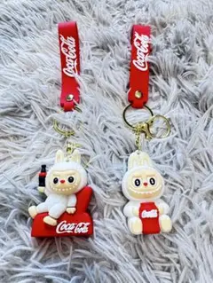 LABUBUラブブキーホルダー コカ・コーラ キーホルダー 2個セット即購入OK