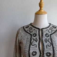 CROIX ANOTHER EDITION ビーズ刺繍カーディガン