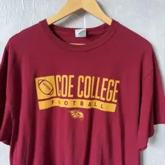 COE COLLEGE FOOTBALL Tシャツ バーガンディ