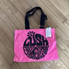 新品LUSH ピンクトートバッグ　ショルダーバック　ウサギのサムネイル