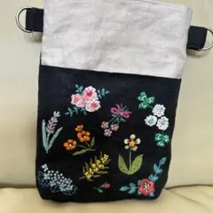수작업 자수 미니 포셰트