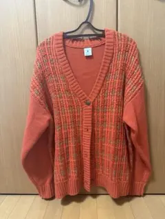 niko and ... オレンジニットカーディガン