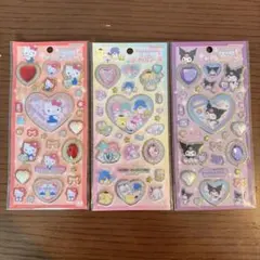 【サンリオ】キラキラジュエルシール 3枚