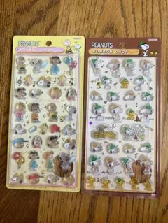 【正規品】スヌーピー ボンボンドロップシール 2種セット