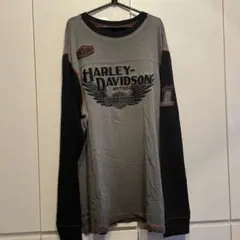 Harley-Davidson 長袖カットソー ラグラン ロゴ刺繍のサムネイル
