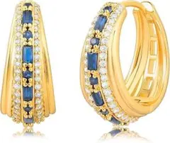 匿名配送　レディース スワロフスキージルコニアピアス ブルーストーン