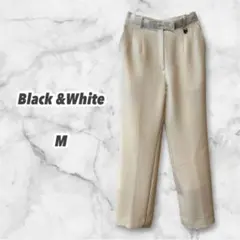 【美品】Black &White ゴルフウェア パンツ（M）ポリエステル