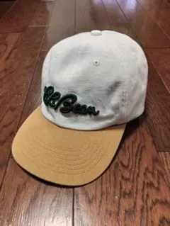 L.L.Bean　キャップ　刺繍　緑　白　ベージュ　キャンバスのサムネイル