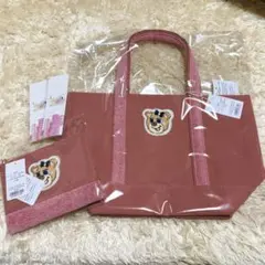 【最安値】ラブラリーバイフェイラー　オールドテディ ピンク トートバッグ ポーチ