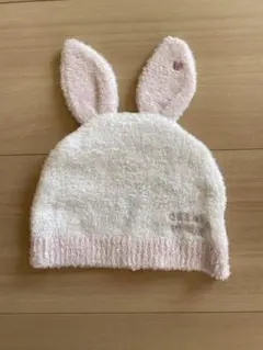 新品未使用　ジェラートピケ　ニット　ベビー　帽子　うさぎ