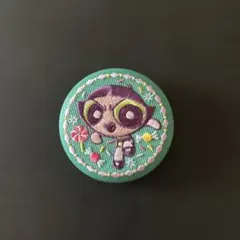 パワーパフガールズ　バターカップ刺繍缶バッジ