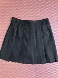 GU プリーツミニスカート ブラック Sサイズ