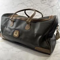 LANCEL ランセル PVC×本革 レザー ラージ ボストンバッグ 旅行