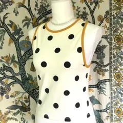 【new】ZARA W/B collection 水玉タンクトップ