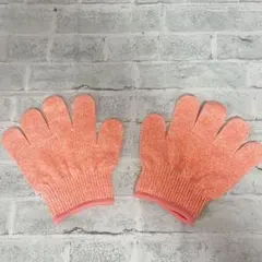 Ji 어린이 안전 절단 방지 장갑 보호 절단 장갑 14cm 오렌지