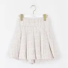 evelyn タックプリーツスカート ピンク