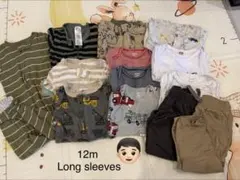 ベビー服　まとめ売り 12m 長袖のサムネイル