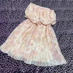 《rienda★花柄ベアプリーツワンピ》