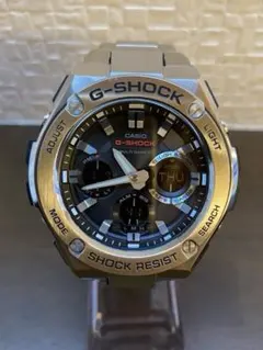 229】5444 メンズ カシオ G-STEEL GST-W110D 黒金 - メルカリ