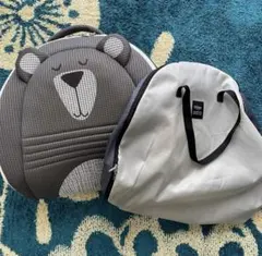 ベビーアムール Bebear グレー ベッドインベッド メッシュ 収納バッグ 