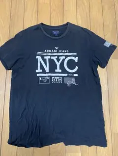 Armani Jeans NYC Tシャツ Lサイズ ブラック