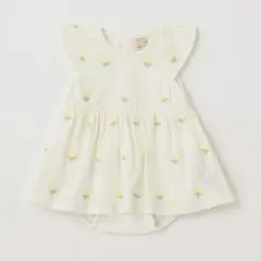 petit main 花刺しゅうロンパースのサムネイル