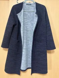 INGNI ネイビー ニット風ロングコート