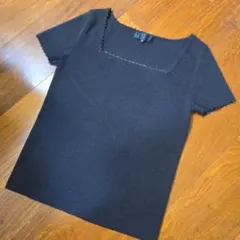 UNTITLED ダークブラウン ニット 半袖 トップス サイズ2