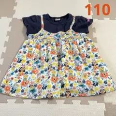 アンパンマン　Tシャツ　チュニック　総柄　110 花　ドキンちゃん　コキンちゃんのサムネイル
