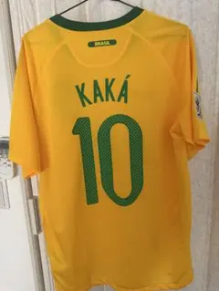 ブラジル代表 2010 ユニフォーム カカ #10 W杯 パッチ付き Lサイズ