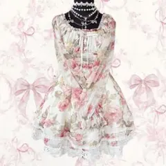 当時物 菅野結以着用 LIZ LISA 花柄 ワンピ 姫ギャル 姫カジ 平成