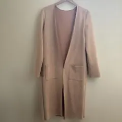 GrandTable　グランターブル　フェイクレザーコート　ノーカラー　ロング丈